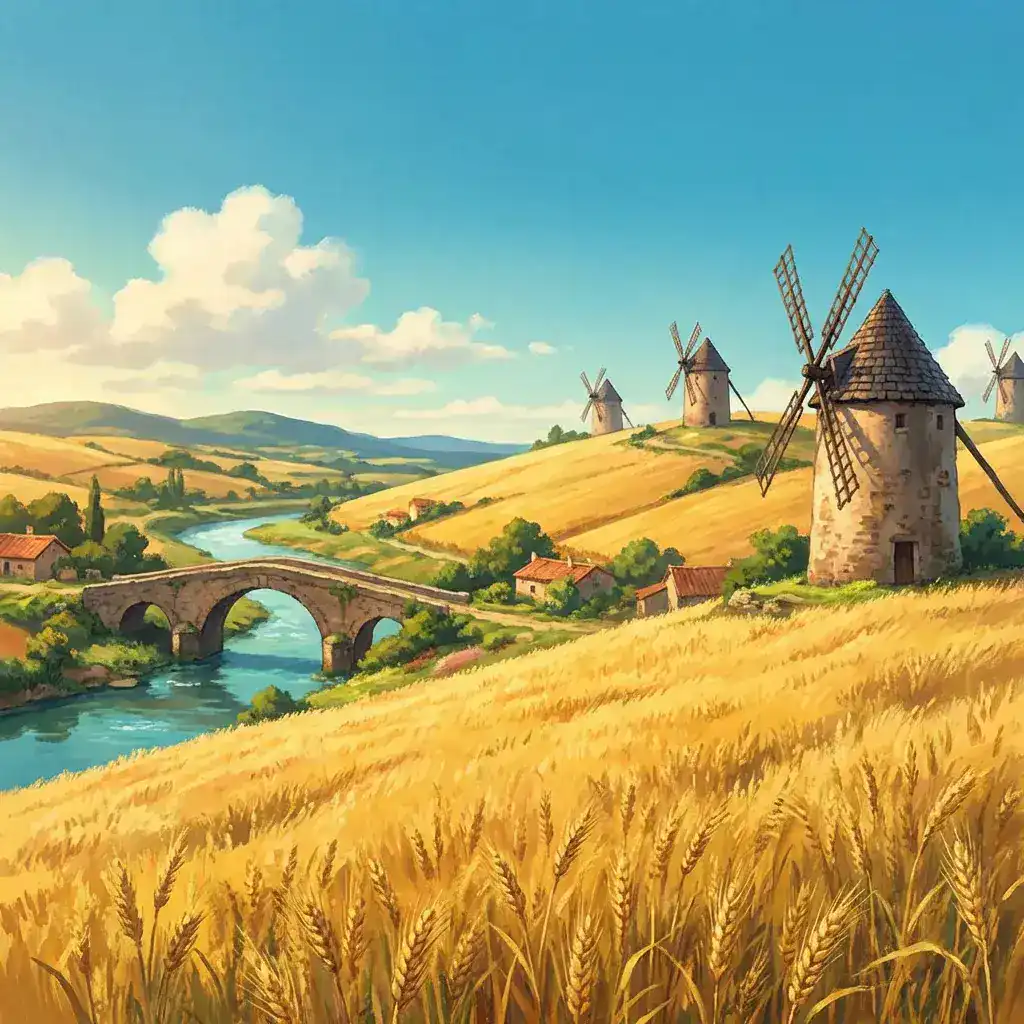 David Funes - Videogame Music Studio Ghibli Style Background